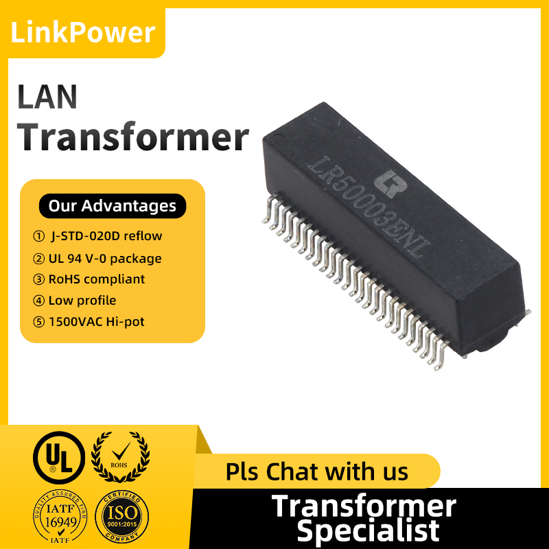 LAN transformers feature an advanced design that reduces electromagnetic interference, thereby improving network performance.